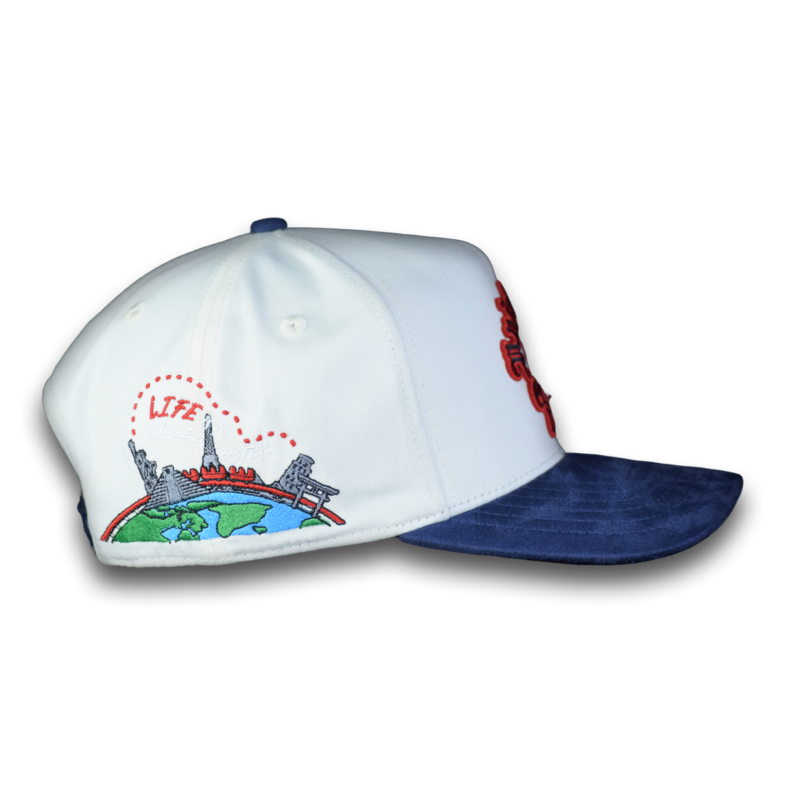 UNIVERSITY OF LIFE BEIGE/NAVY